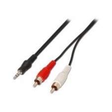 Cable Aisens Audio Jack 3.5/m-2xrca/m Negro