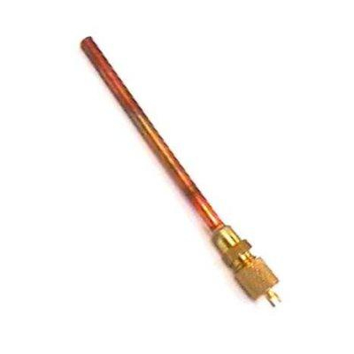 Valvula recarga de Gas con tubo Universal 1/4 100mm