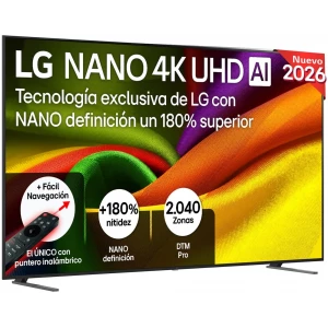 Televisor NanoCell LG 98NU900B6LB, NU90, 98 pulgadas, 4K, Smart TV webOS, HDR10 Pro, negro