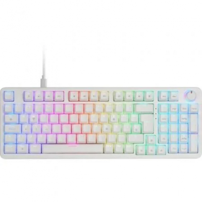 Teclado Gaming Mecánico Mars Gaming MKPROYES/ Switch Amarillo/ Blanco