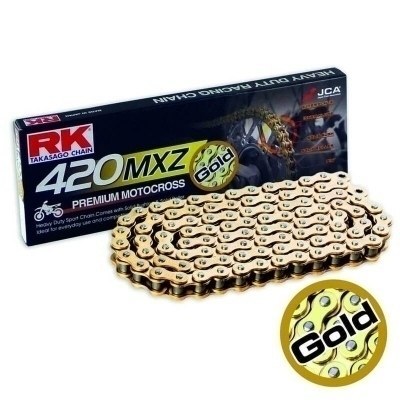 Cadena RK GB420MXZ con 142 eslabones oro GB420MXZ-142