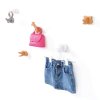 Set de 5 colgadores infantiles de animales madera/blanco · Animals H190-M9577