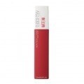 Maybelline Superstay Matte Ink Pintalabios Mate Larga Duración Tono 20 Pioneer Color Rojo
