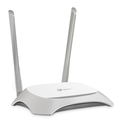 TL-WR840N router inalámbrico Ethernet rápido Banda única (2,4 GHz) Gris, Blanco