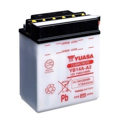 Batería Yuasa YB14A-A2 Combipack (con electrolito) YB14A-A2 (CP)