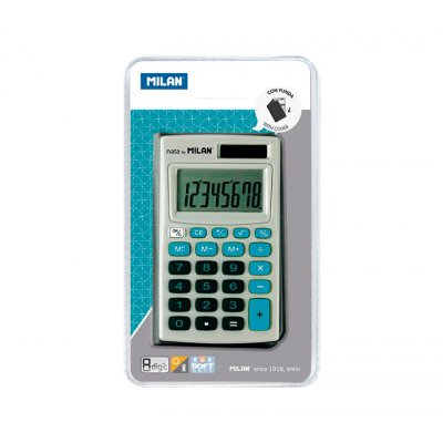 CALCULADORA 8 DIG. FUNDA TECLAS AZ MILAN 150208BBL