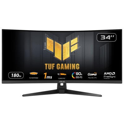 TUF Gaming VG34VQ3B pantalla para PC 86,4 cm (34) 3440 x 1440 Pixeles UltraWide Quad HD LED Negro