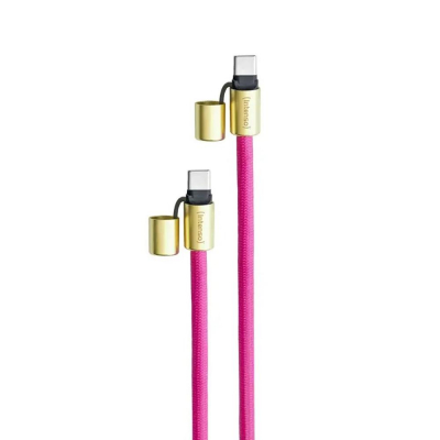 Cable usb tipo c intenso 1.65m - macho - macho - rosa