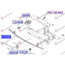 REFUERZO INFERIOR PARA PARACHOQUE DELANTERO (O)