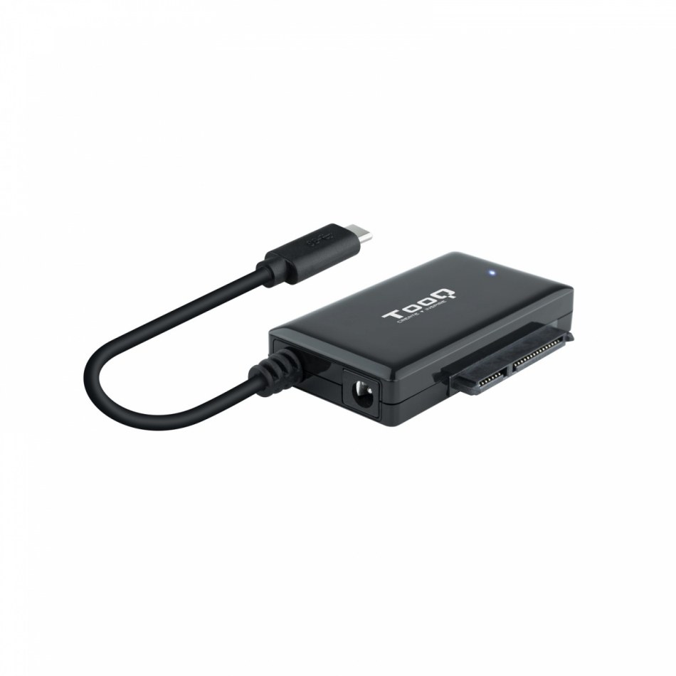 Adaptador USB 3.0 USB-C a SATA para Discos Duros de 2.5? y 3.5? con Alimentador, Negro