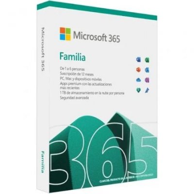 Microsoft 365 Familia - 6 usuarios | 1 año de suscripción | Hasta 5 dispositivos por usuario