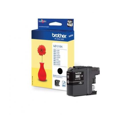 Brother Tinte LC-121BK Schwarz bis zu 300 Seiten nach ISO/IEC 24711
