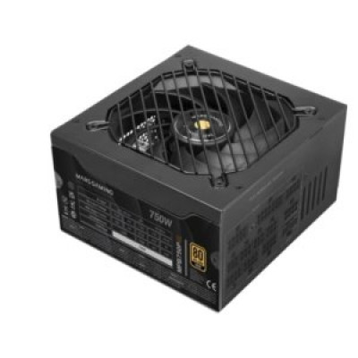 FUENTE DE ALIMENTACION MODULAR MARS GAMING 750W MPB750PSI ATX 3.1 80 PLUS GOLD PFC ACTIVO NEGRO