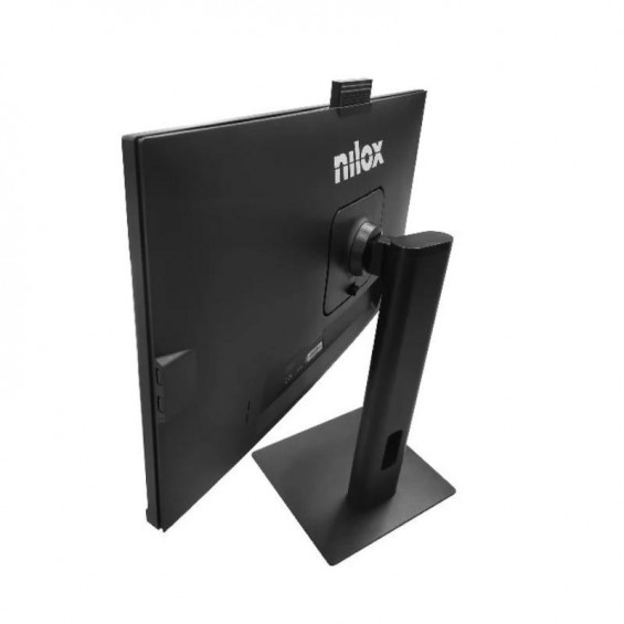 Monitor Nilox NXM24RWEB02B, 23,8 pulgadas, Full HD, IPS, 120 Hz, 4 ms, altura regulable, webcam, altavoces, HDMI, DisplayPort, VGA - imagen 2