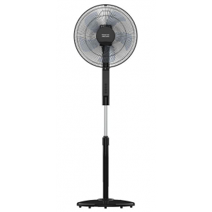 Ventilador de pie Taurus BOREAL16CR SILENCE, 40 cm, 30W, 12 velocidades, 5 aspas, Normal, Brisa y Noche, Oscilante, Temporizador, Pantalla Digital, Base antideslizante, mando a distancia
