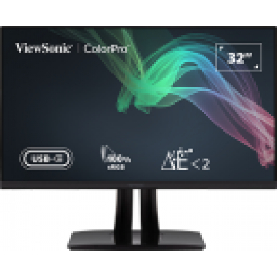 MONITOR VIEWSONIC 32 UHD IPS LED 2XHDMI DP-IN DP-OUT USB-C RJ45 AJUSTABLE