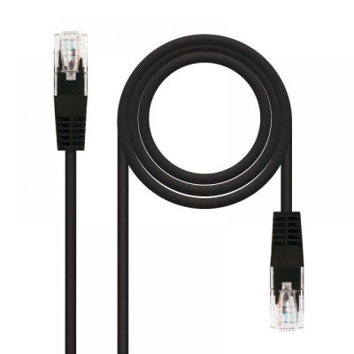 CABLE RED LATIGUILLO CAT.6 UTP AWG24 NEGRO 30 CM
