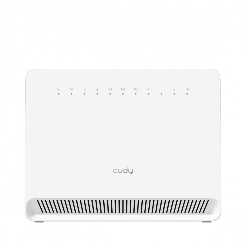 Cudy Router Gigabit WiFi 4G LTE Cat 6 AC1200 - Velocidad hasta 1000Mbps - 4 Puertos - Antenas Internas - 1 Ranura Nano SIM - Cat