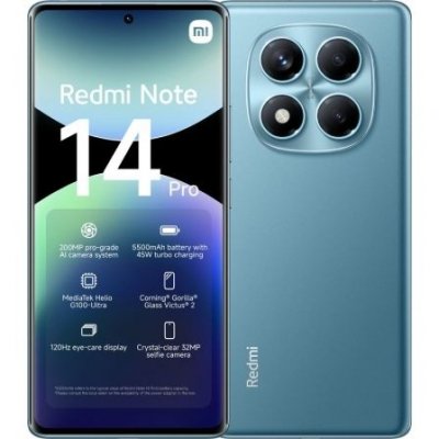 Smartphone Xiaomi Redmi Note 14 Pro 8GB/ 256GB/ 6.67/ Azul