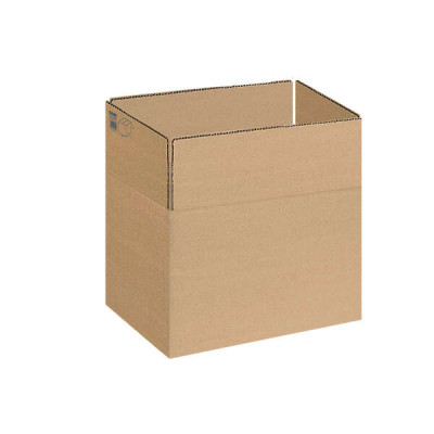 Pack de 10 cajas de embalaje de 4 solapas - 355x265x270mm - Cartón canal 3mm - Resistente y duradero