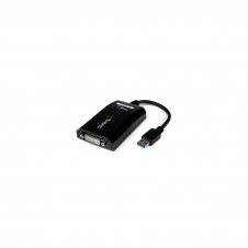 StarTech.com Cable Adaptador de V?deo DVI a USB 3.0 - Conversor Tarjeta Gráfica Externa - 2048x1152 negro