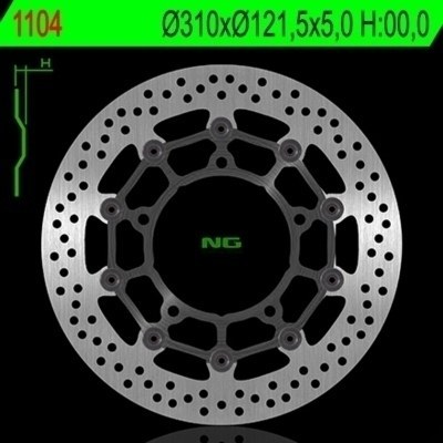 Disco de freno NG 1104 Ø310 x Ø121.5 x 5 1104