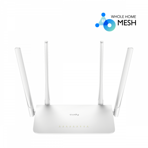 Cudy - WR1300 Router Mesh inalámbrico Gigabit Ethernet Doble banda (2,4 GHz / 5 GHz) Blanco