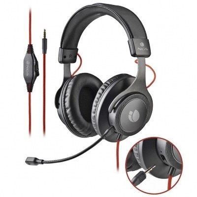 Auriculares ngs crosstrail con microfono - jack 3.5 - negro