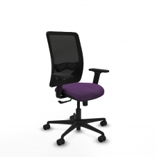 Piqueras y Crespo Zulema sincro malla negra bali morado brazos 2D base nailon ruedas 65mm nailon