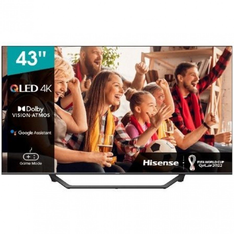 Televisor Hisense QLED TV 43A7GQ 43/ Ultra HD 4K/ Smart TV/ WiFi
