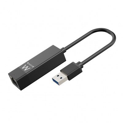 Adaptador usb 3.2 a rj45 ewent ew1017 macho - hembra - negro