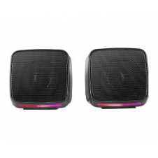 Altavoces Mars Gaming 10W RGB 3.5mm/USB Negros (MSPRO)