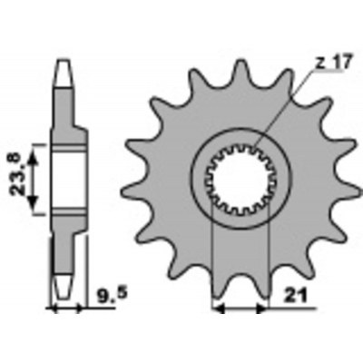 PBR Steel Standard Front Sprocket 342 - 520 342.15.18NC