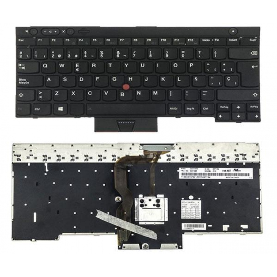 Teclado para portátil Lenovo thinkpad l530 / t430 / w530 negro