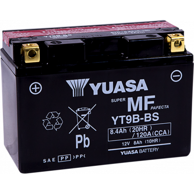 Baterías sin mantenimiento AGM YUASA YT9B-BS(CP)