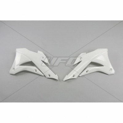 Paneles laterales radiador UFO blanco Kawasaki KX85 KA04728#047