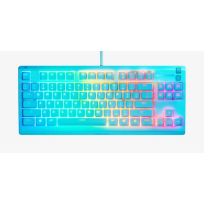 Steelseries Apex 3 TKL - US teclado Juego USB QWERTY Inglés de EE. UU. Color aguamarina