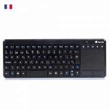 NGS TV Warrior, AZERTY, FR teclado RF inalámbrico Francés Negro