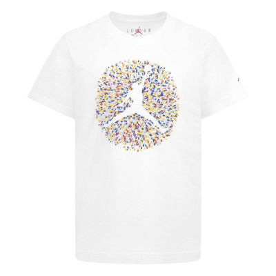 Camiseta NIKE JDB POOLSIDE JUMPMAN SS TEE 95D122 001 Blanco