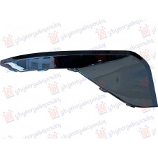 MOLDURA PARACHOQUES TRASERO CON ORIFICIO PARA GANCHO (NEGRO BRILLANTE)