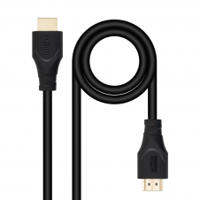 Nanocable Cable HDMI V1.4 CCS, A/M-A/M, Negro, 1m