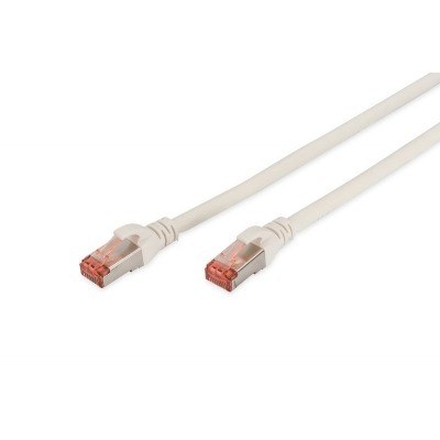 CABLE DIGITUS S-FTP CAT 6 CU LSZH AWG 27/7 LENGHT 0.5M 10 PCS BLANCO