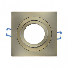 Empotrable Orient.cenote 1xgu10 Cuadrado Cuero 2x9,2x9,2 Cm 8 De Corte. C/portalampara