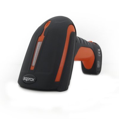 appLS18I Lector de códigos de barras portátil 1D Laser Gris, Naranja