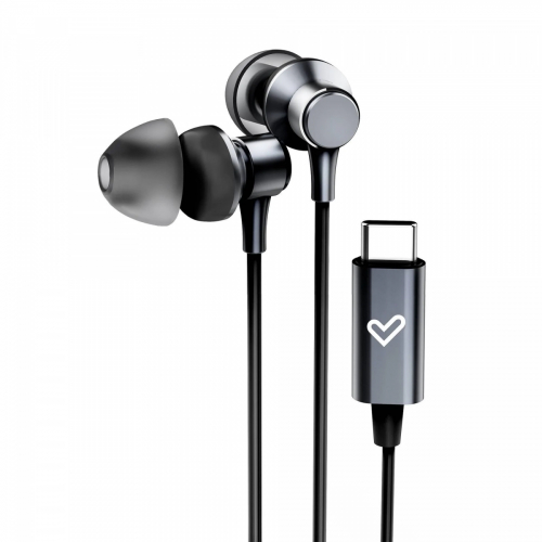 Energy Metallized Type C - Auriculares con cable Negro
