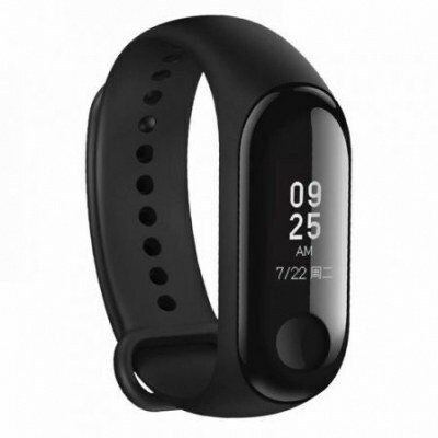 PULSERA CUANTIFICADORA XIAOMI MI BAND 3 NEGRO - PANTALLA 1.9CM - BAT 110MAH - BT 4.2 - FRECUENCIA CARDIACA - RESISTENTE AL AGUA
