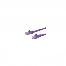 StarTech.com Cable de Red de 0,5m Púrpura Cat6 UTP Ethernet Gigabit RJ45 sin Enganches - N6PATC50CMPL