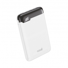 COOL BATERIA EXTERNA POWER BANK 5000 MAH DISPLAY 10W BLANCO