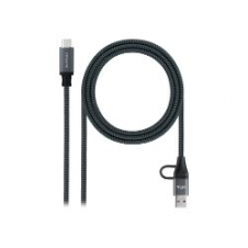 Nanocable USB-C a USB-A+USB-C/M 3m (10.01.4113-COMB)
