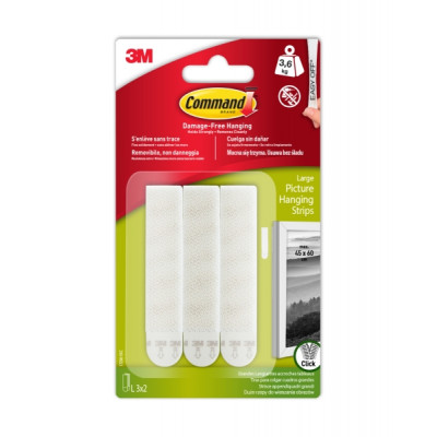 Command Tiras Adhesivas para Colgar Cuadros - Color Blanco